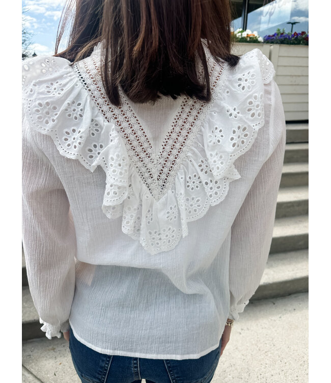 ELLE RUFFLE BLOUSE