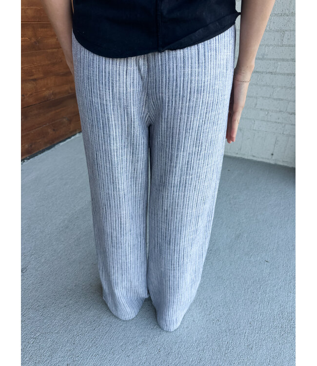 STRIPEY LINEN PANT