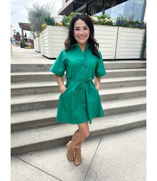 BASIL BUTTON DRESS