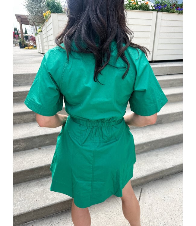 BASIL BUTTON DRESS