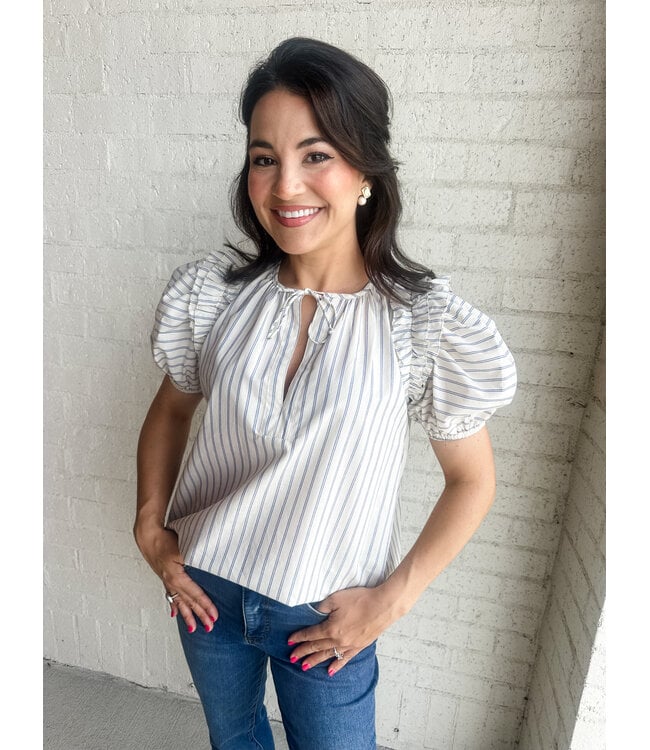 EVIE STRIPE BLOUSE