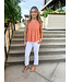 LINEN PLEATED TOP