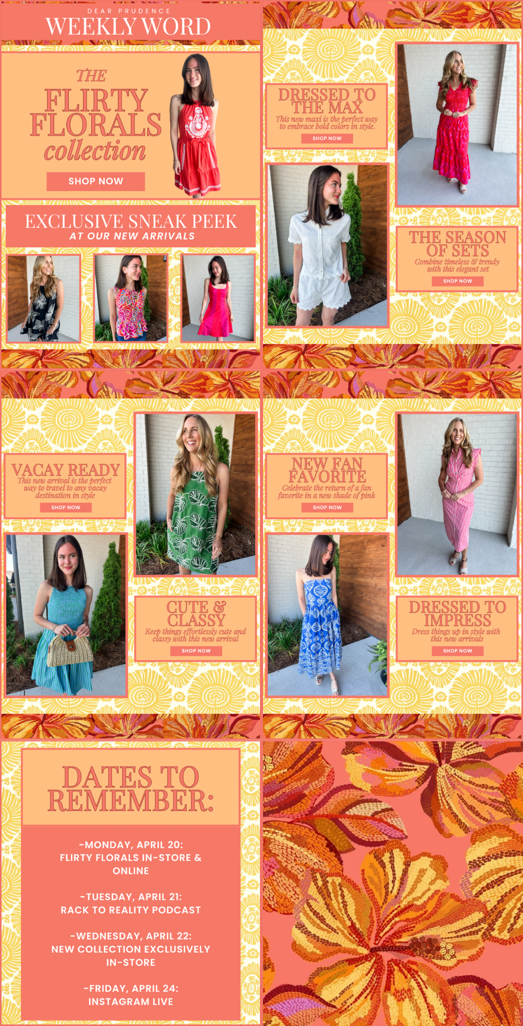 Weekly Word: Flirty Florals