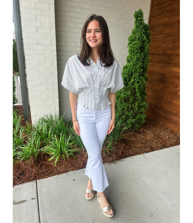 PLEAT STRIPE TOP