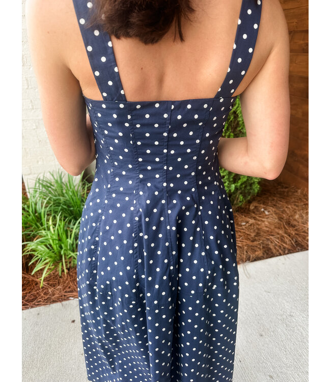 POLKA DOWN DRESS