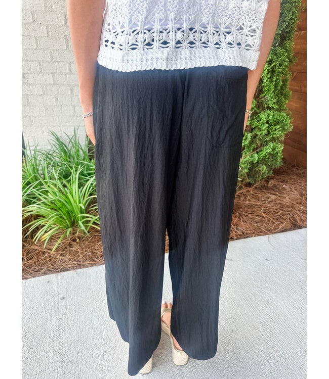 CRINKLE WIDE LEG PANT