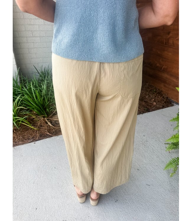 CRINKLE WIDE LEG PANT