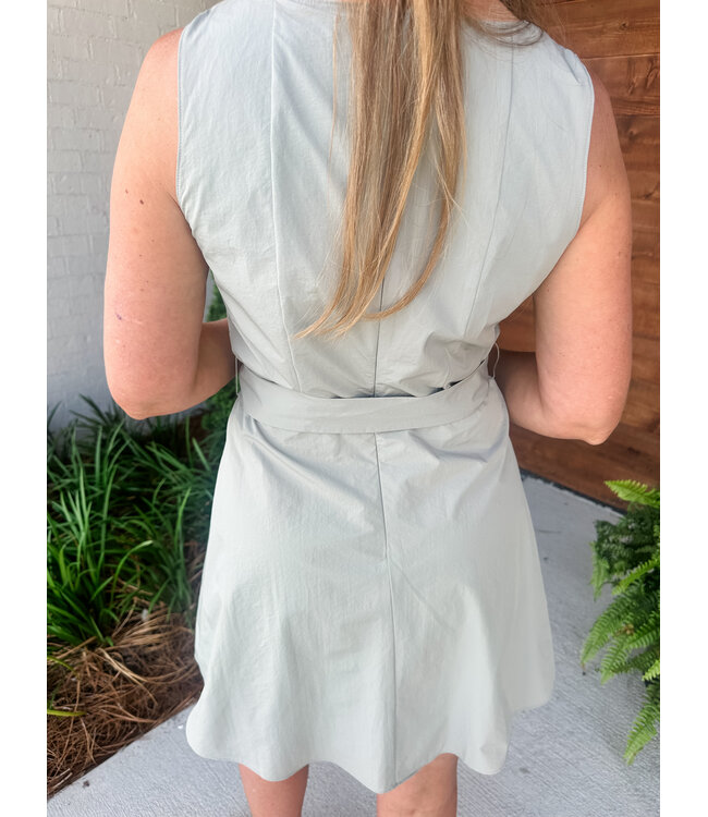 BELTED DEMI DRESS