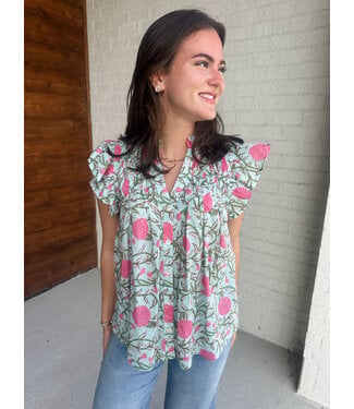 ALEC FLUTTER BLOUSE