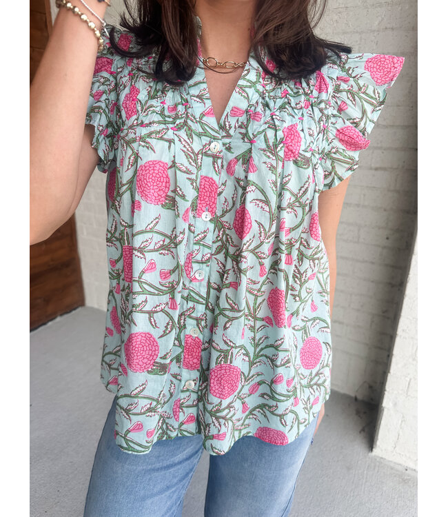 ALEC FLUTTER BLOUSE