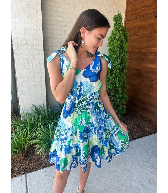 SHOULDER TIE DRESS