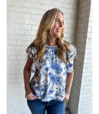 DOUBLE RUFFLE TOP
