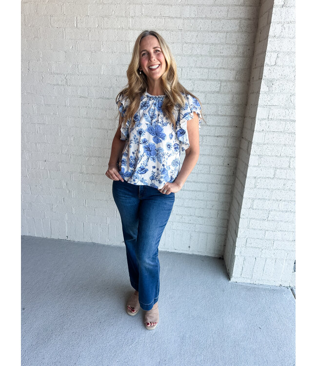 DOUBLE RUFFLE TOP