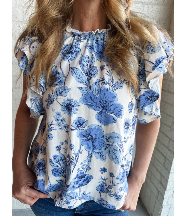 DOUBLE RUFFLE TOP