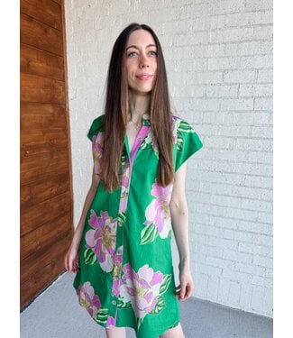 ASTON BUTTON DRESS