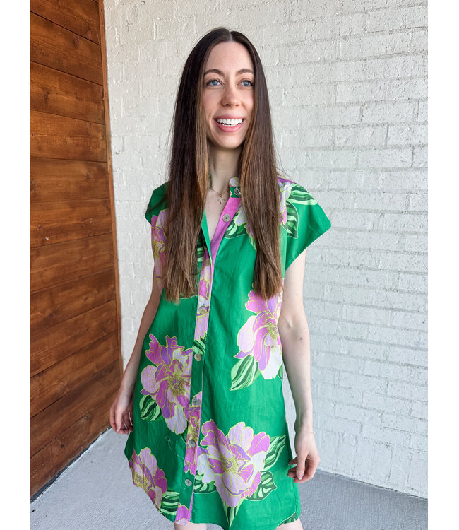 ASTON BUTTON DRESS