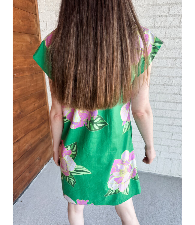 ASTON BUTTON DRESS
