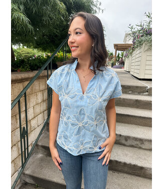 GLORIA EMBROIDER TOP