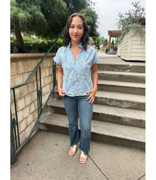 GLORIA EMBROIDER TOP