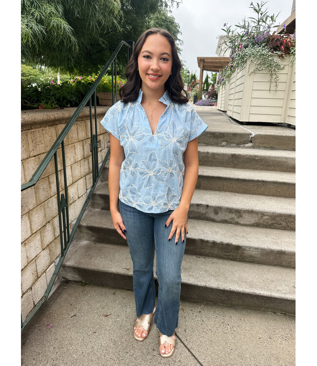 GLORIA EMBROIDER TOP