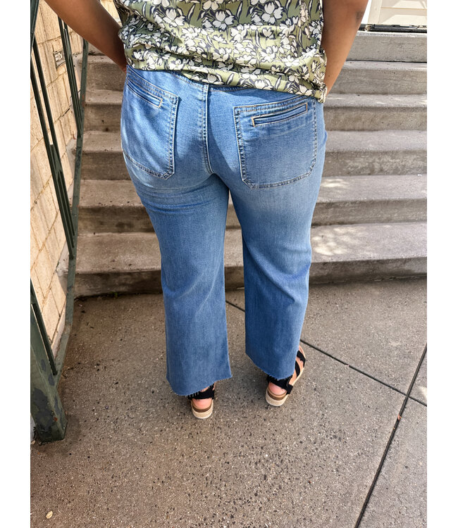 MEG WIDE PATCH DENIM