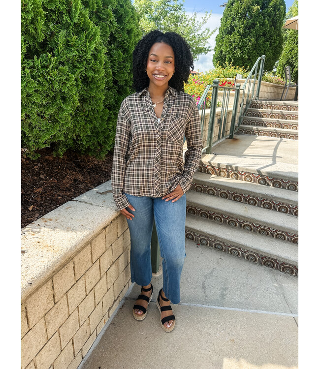 WANDER PLAID TOP