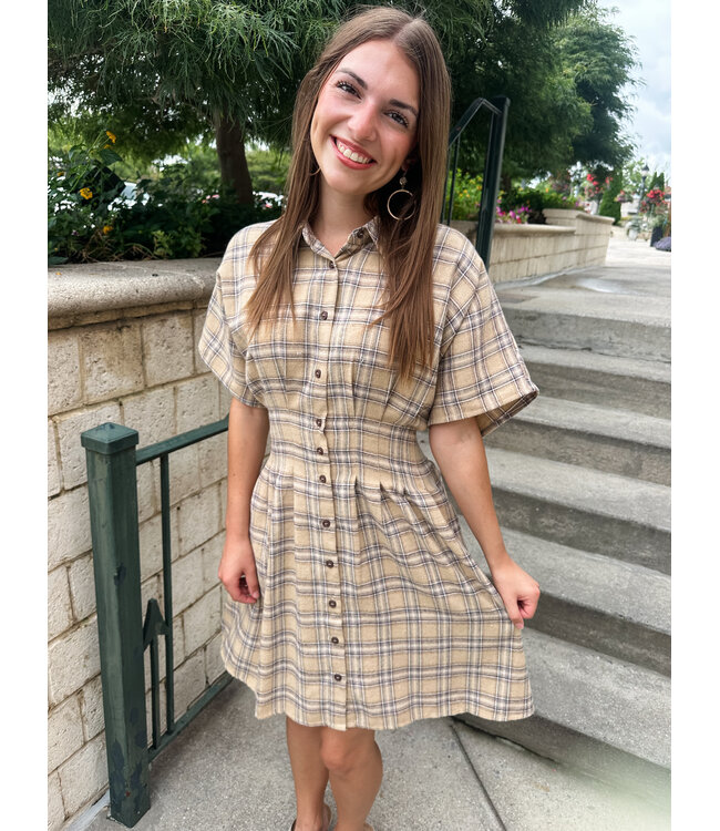 RUSTIC PLAID DRESS
