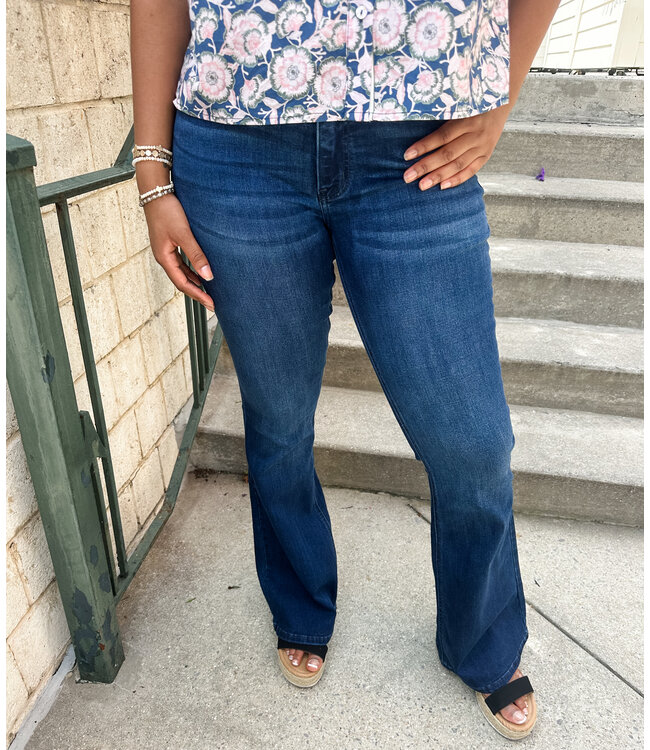 MID RISE FLARE DENIM