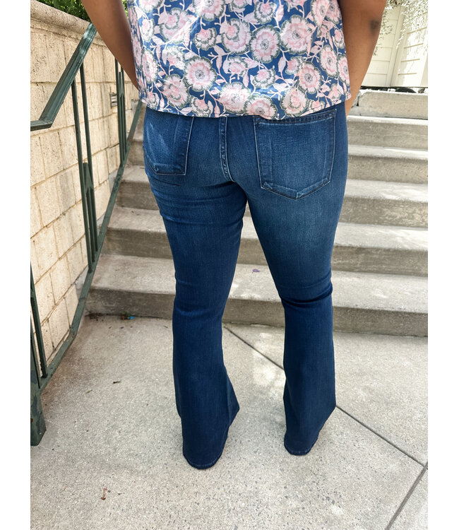 MID RISE FLARE DENIM