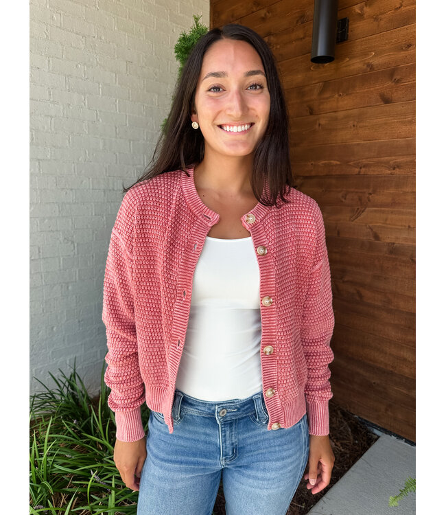 WAFFLE BUTTON CARDY