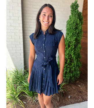 POLKA BUTTON DRESS