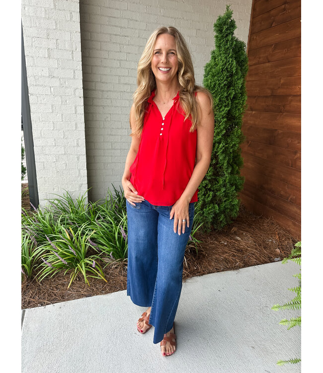 MARTA RUFFLE BLOUSE