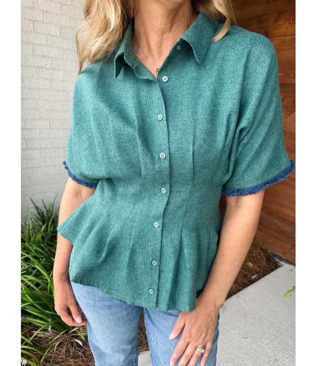 LANDY PLEAT WASIT BLOUSE