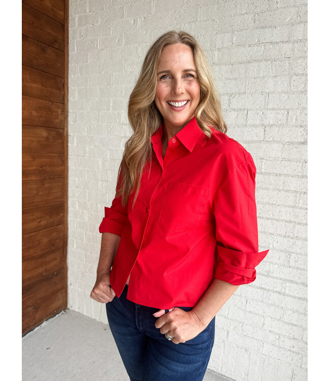 RALLY BUTTON DOWN TOP