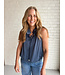 SATIN KEYHOLE TOP