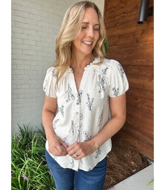 FLORAL LINE TOP