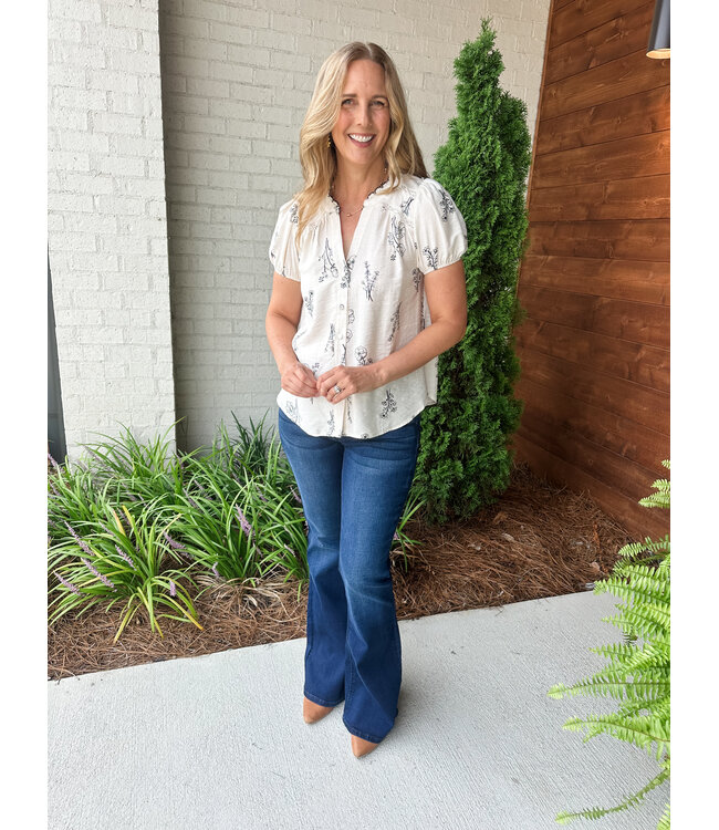 FLORAL LINE TOP