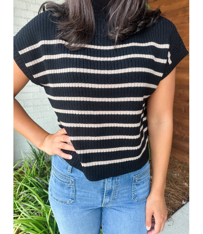 SANDY MOCK SWEATER