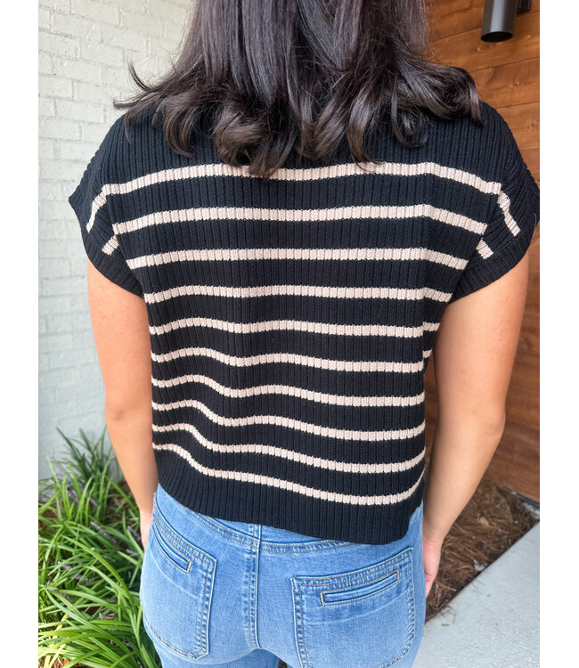 SANDY MOCK SWEATER