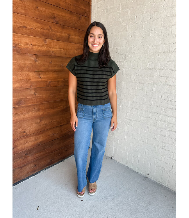 SANDY MOCK SWEATER
