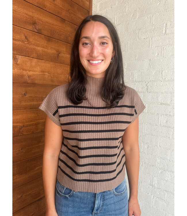 SANDY MOCK SWEATER