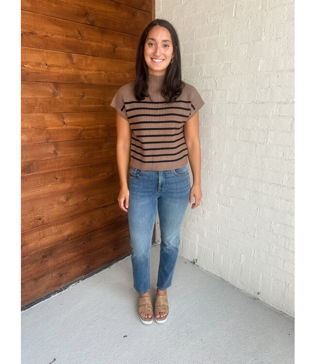 SANDY MOCK SWEATER
