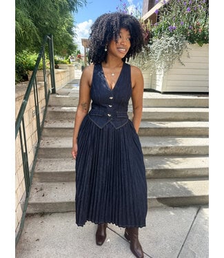 DENIM VEST DRESS