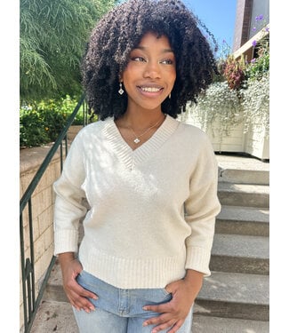 THE COZY V SWEATER