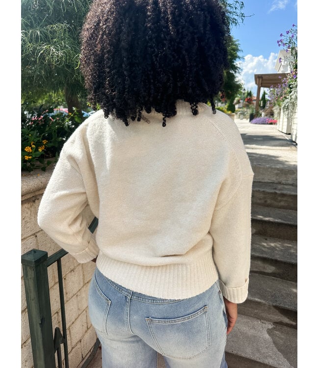 THE COZY V SWEATER