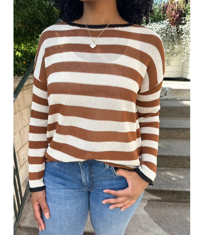 AURELIA STRIPE PULLOVER