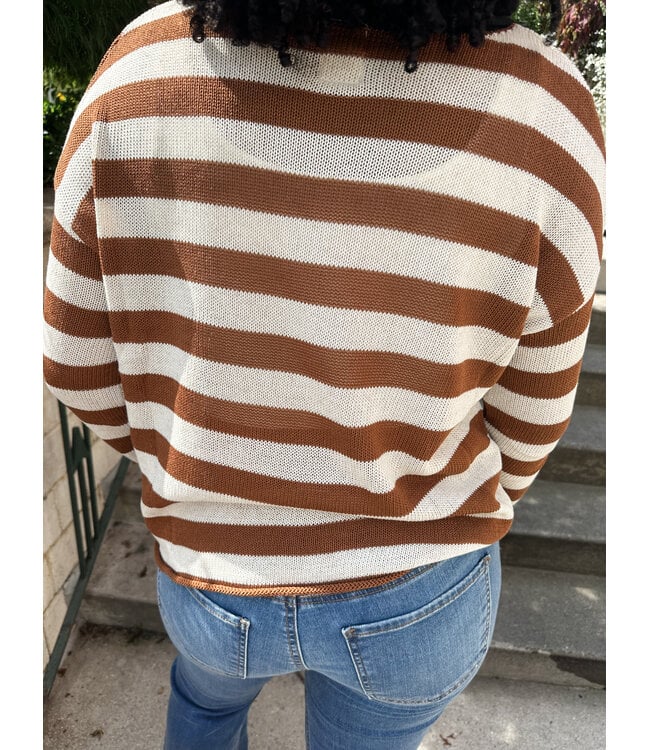 AURELIA STRIPE PULLOVER