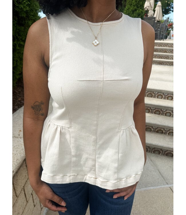 JOE PEPLUM TOP