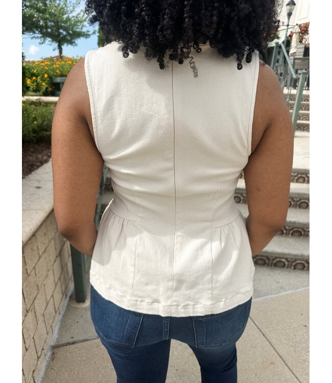 JOE PEPLUM TOP