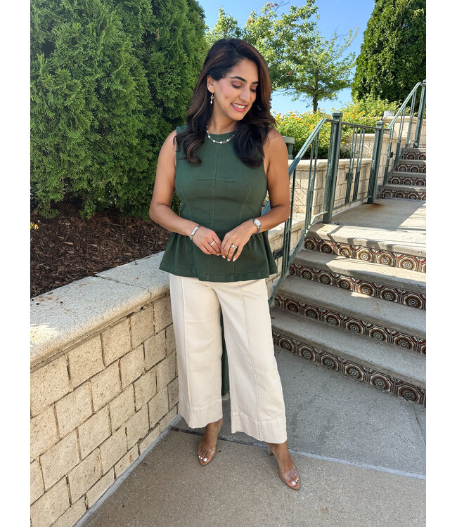JOE PEPLUM TOP